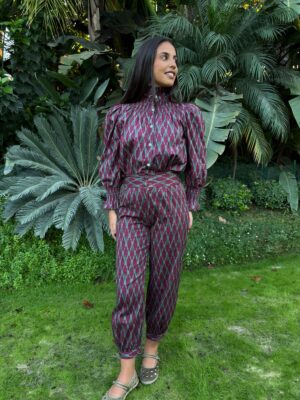 Conjunto estampado etnico