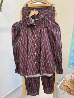 Conjunto estampado etnico