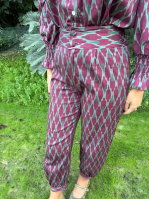 Conjunto estampado etnico