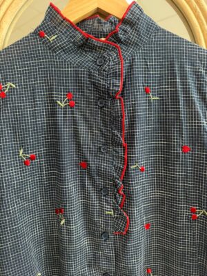 Camisa cuadros cerezas