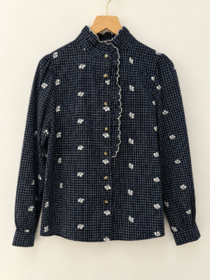 Camisa cuadros flores