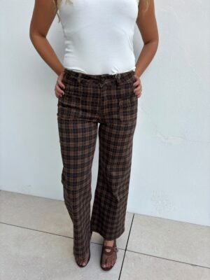 Pantalón cuadros  Maison