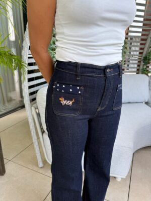 Pantalón vaquero perro Maison