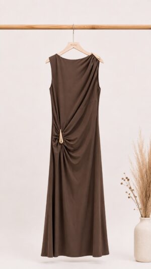 Vestido hebilla hombro