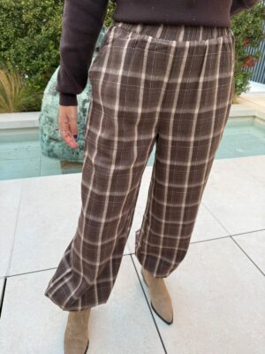 Pantalon bombacho cuadros
