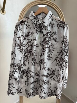 Camisa gasa flores