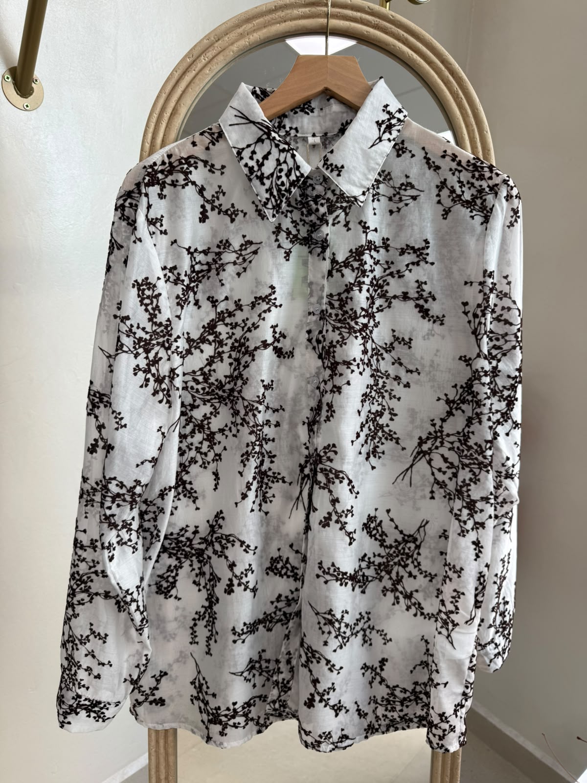 Camisa gasa flores